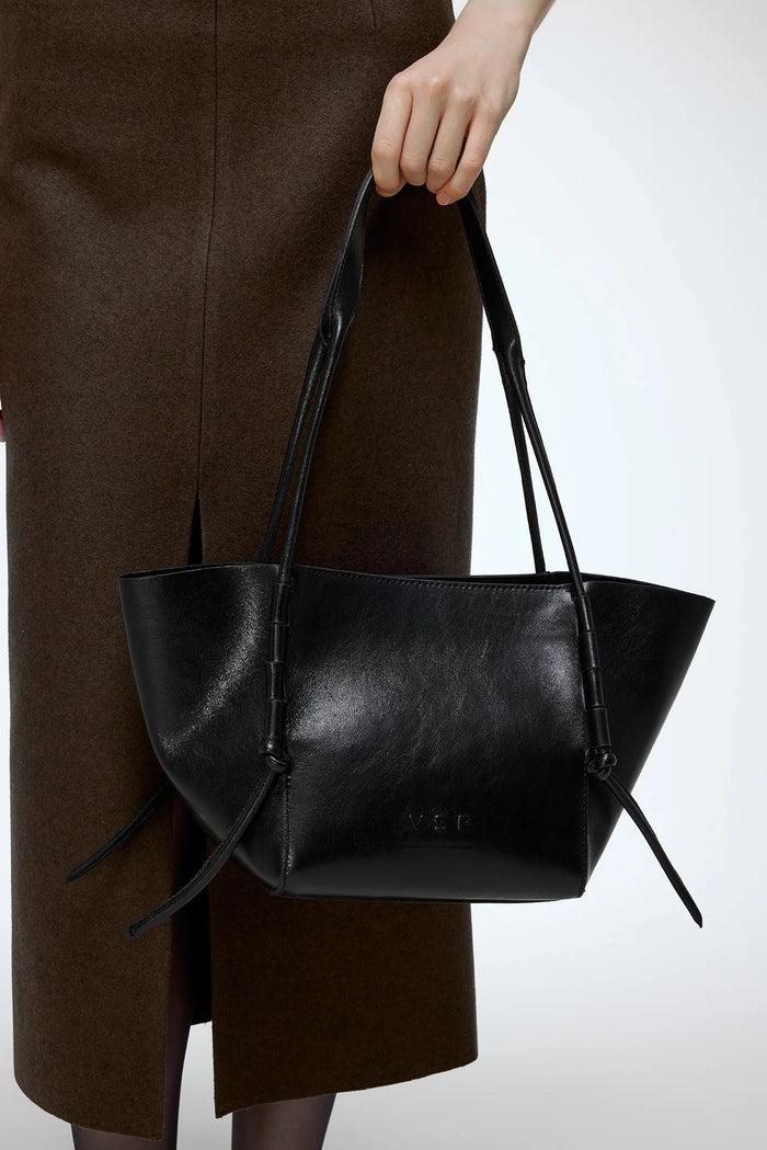 Vespucci By Vsp Katya - Black Leather Bag