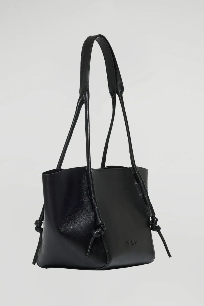 Vespucci By Vsp Katya - Black Leather Bag