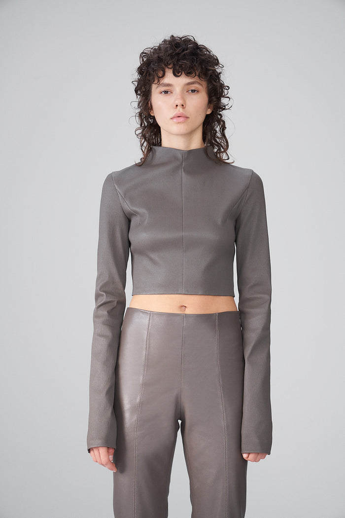 Vespucci By Vsp Lara - Pantalon Nude En Cuir