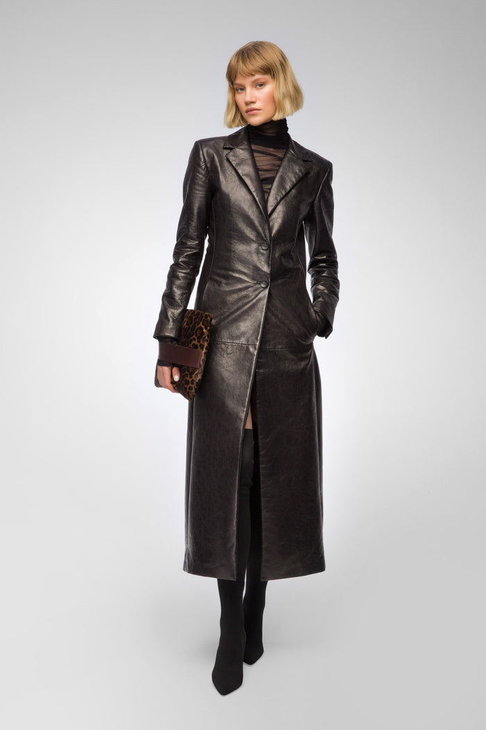 Vespucci By Vsp Laurence - Manteau En Cuir
