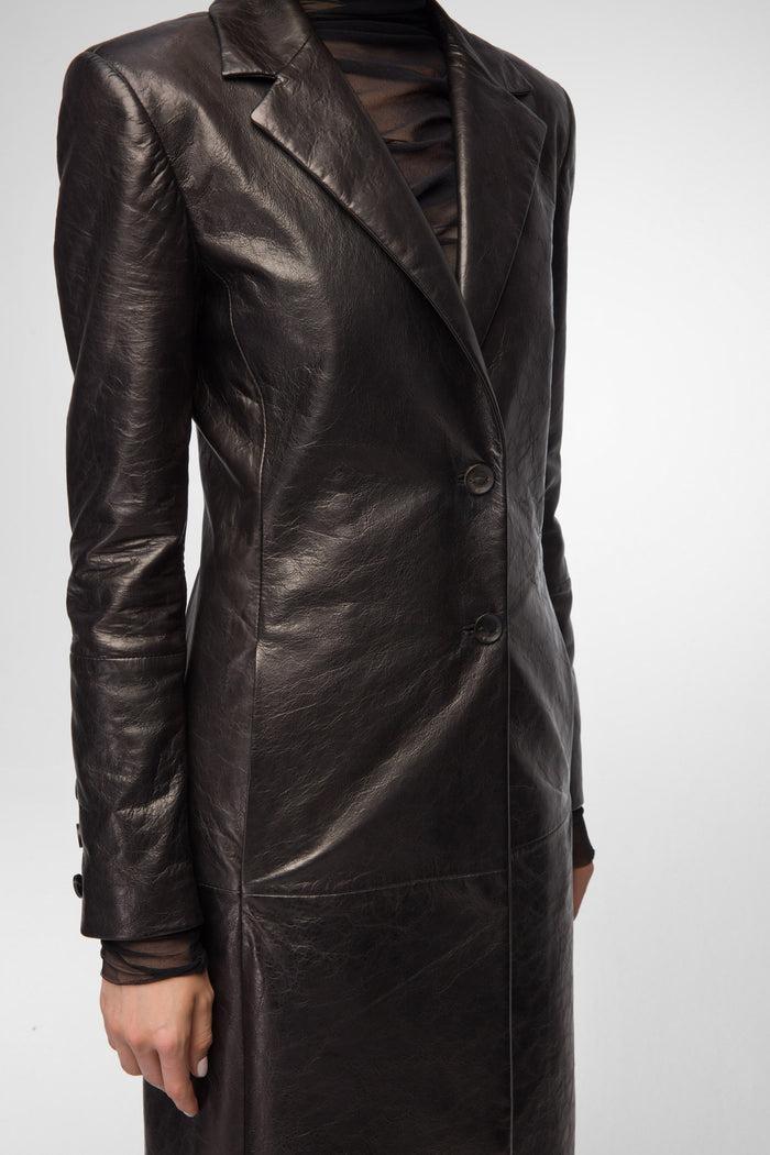 Vespucci By Vsp Laurence - Manteau En Cuir