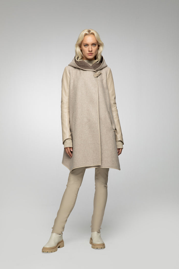 Vespucci By Vsp Lea - Manteau En Laine Latte