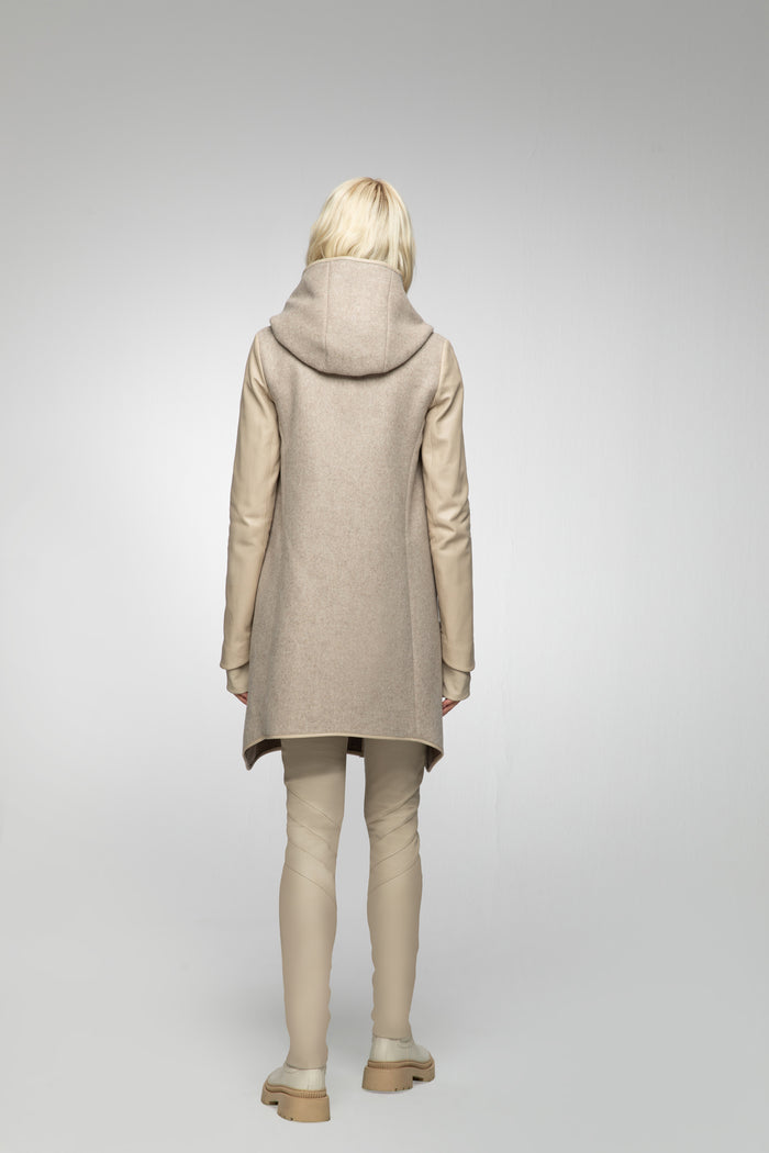 Vespucci By Vsp Lea - Manteau En Laine Latte