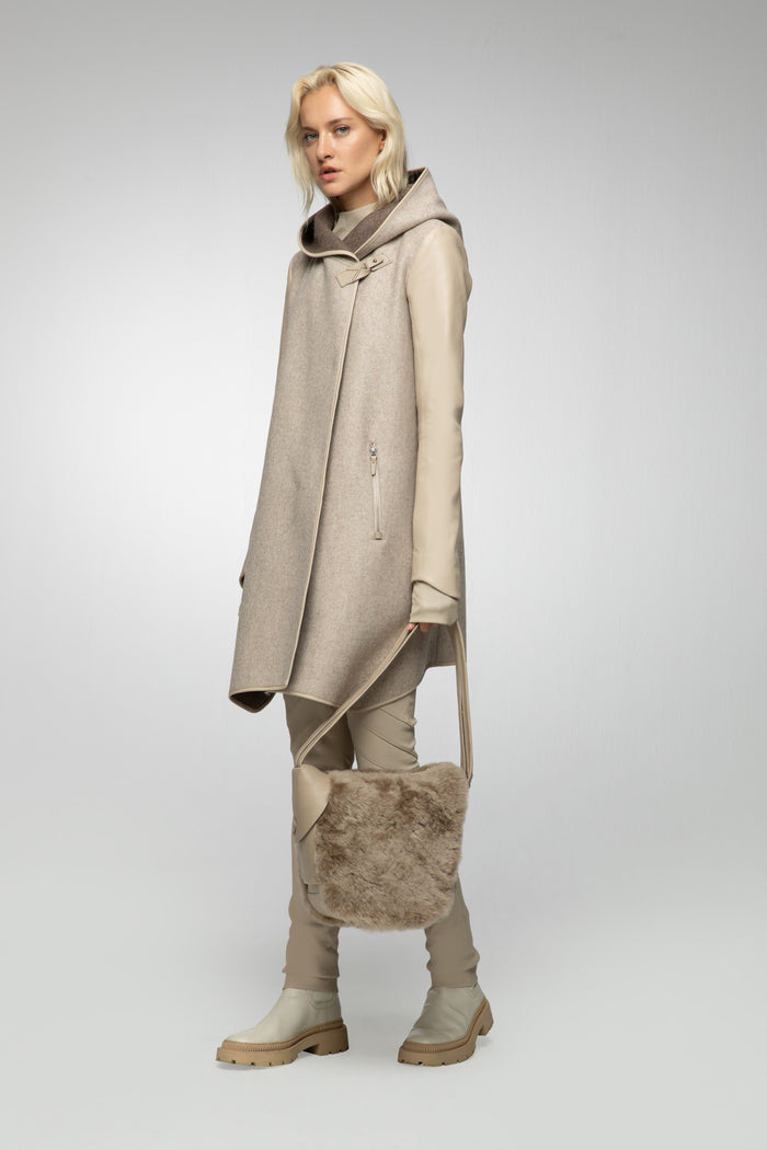 vespucci by vsp Lea - Manteau en Laine Latte