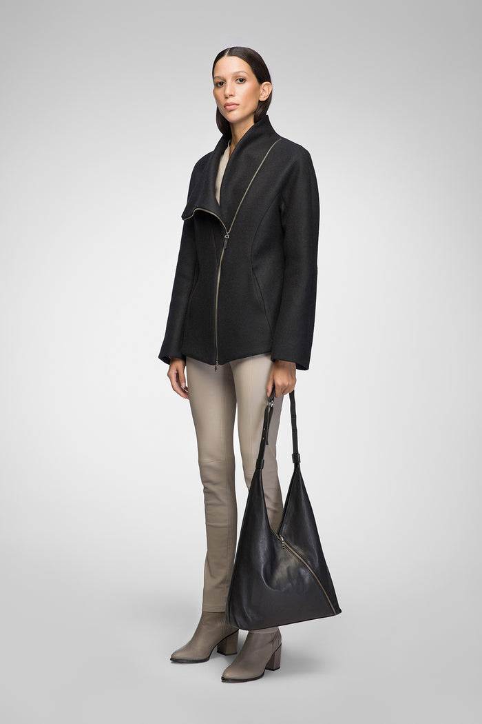 Vespucci By Vsp Leticia - Veste En Laine Noir