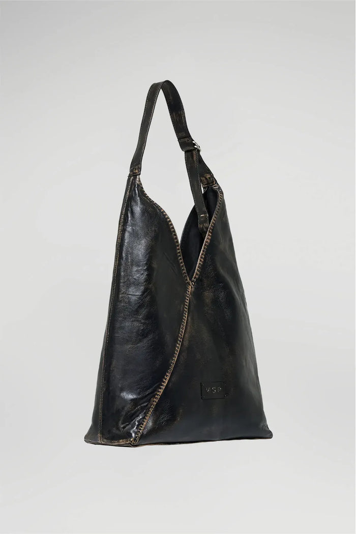 Vespucci By Vsp Lidya - Black Leather Bag