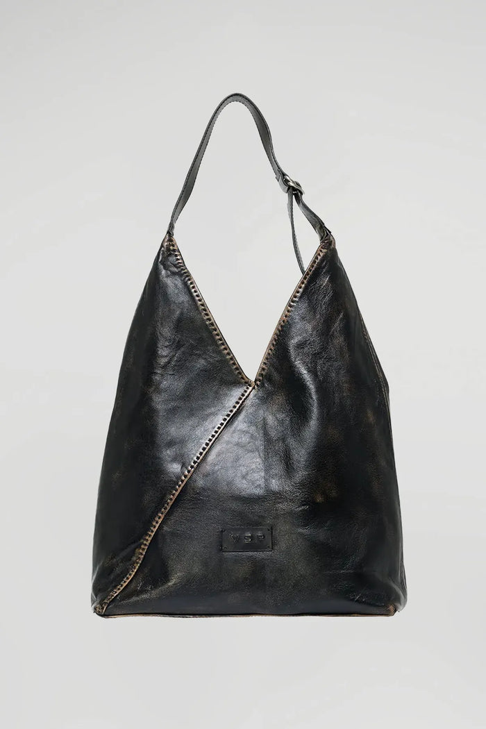 vespucci by vsp Lidya - Black Leather Bag