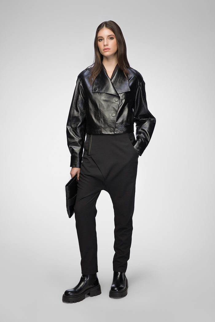 Vespucci By Vsp Lise - Veste En Cuir Noir