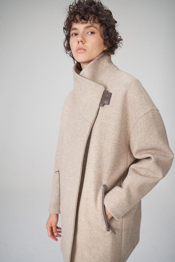 vespucci by vsp Manteau en laine Latte