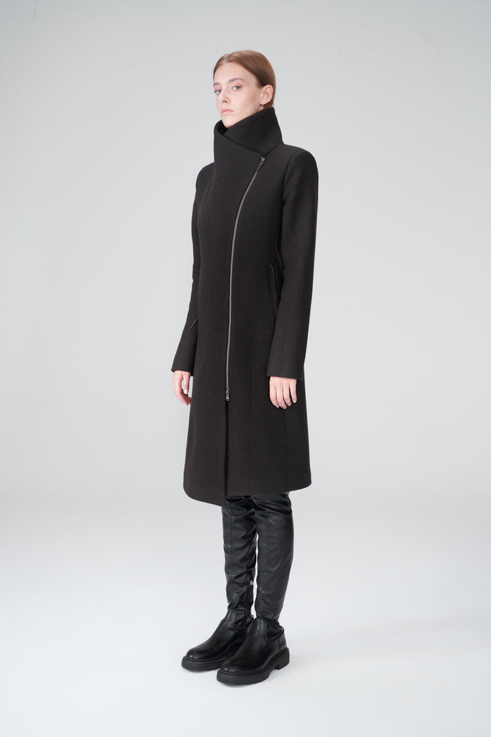 Vespucci By Vsp Manteau En Laine Marron