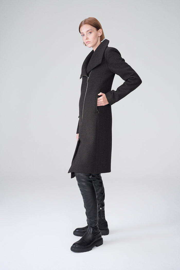 Vespucci By Vsp Manteau En Laine Marron