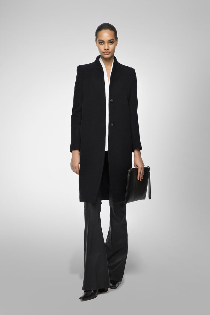 Vespucci By Vsp Manteau En Laine Noir