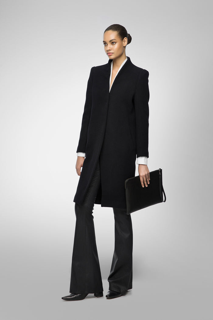 Vespucci By Vsp Manteau En Laine Noir
