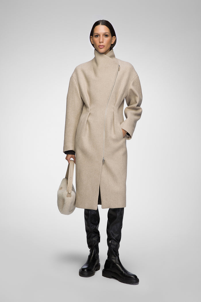 Vespucci By Vsp Matilde - Manteau En Laine Latte