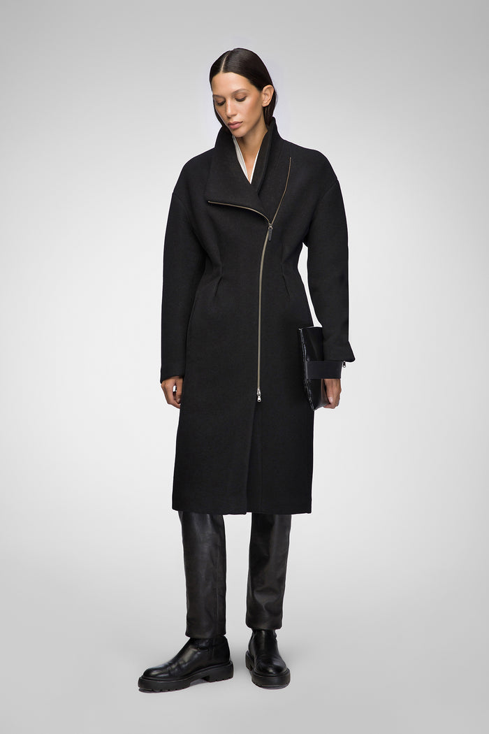 Vespucci By Vsp Matilde - Manteau En Laine Noir