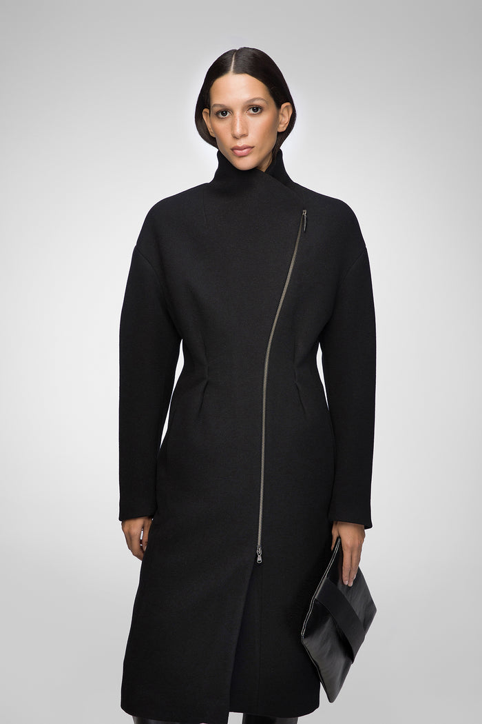Vespucci By Vsp Matilde - Manteau En Laine Noir