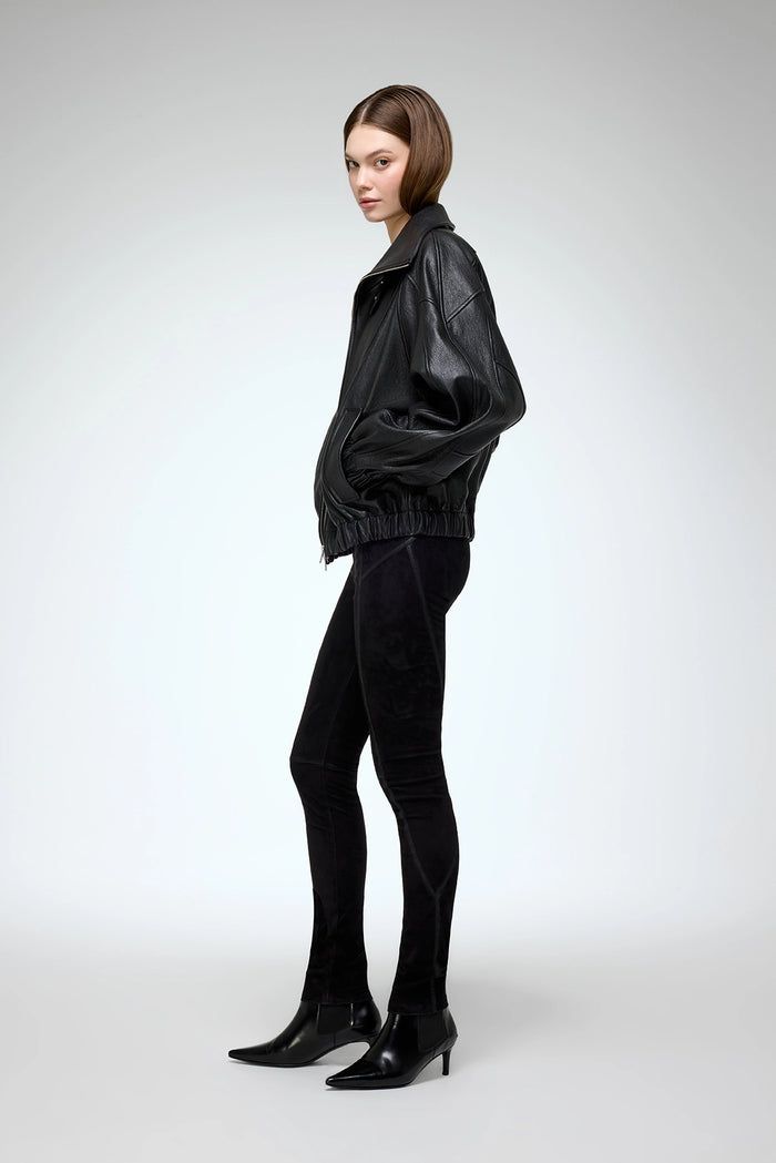 Vespucci By Vsp May - Veste En Cuir Noir