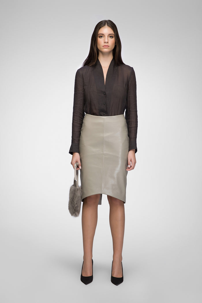 vespucci by vsp Mira - Jupe en cuir Niobe