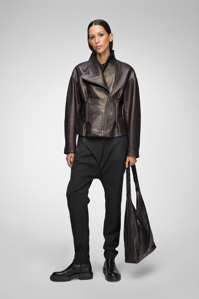 Vespucci By Vsp Nadia - Veste En Cuir Black