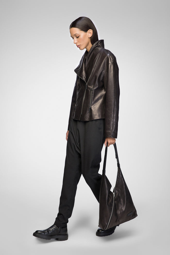 Vespucci By Vsp Nadia - Veste En Cuir Black
