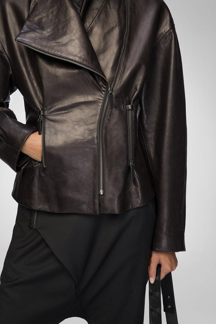 Vespucci By Vsp Nadia - Veste En Cuir Black