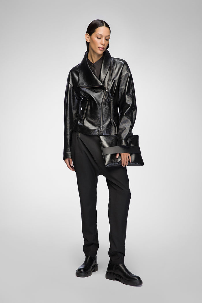 Vespucci By Vsp Nadia - Veste En Cuir Stella Noir