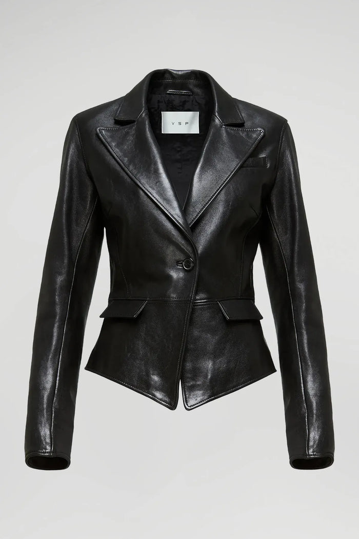 Vespucci By Vsp Opal - Veste En Cuir Noir