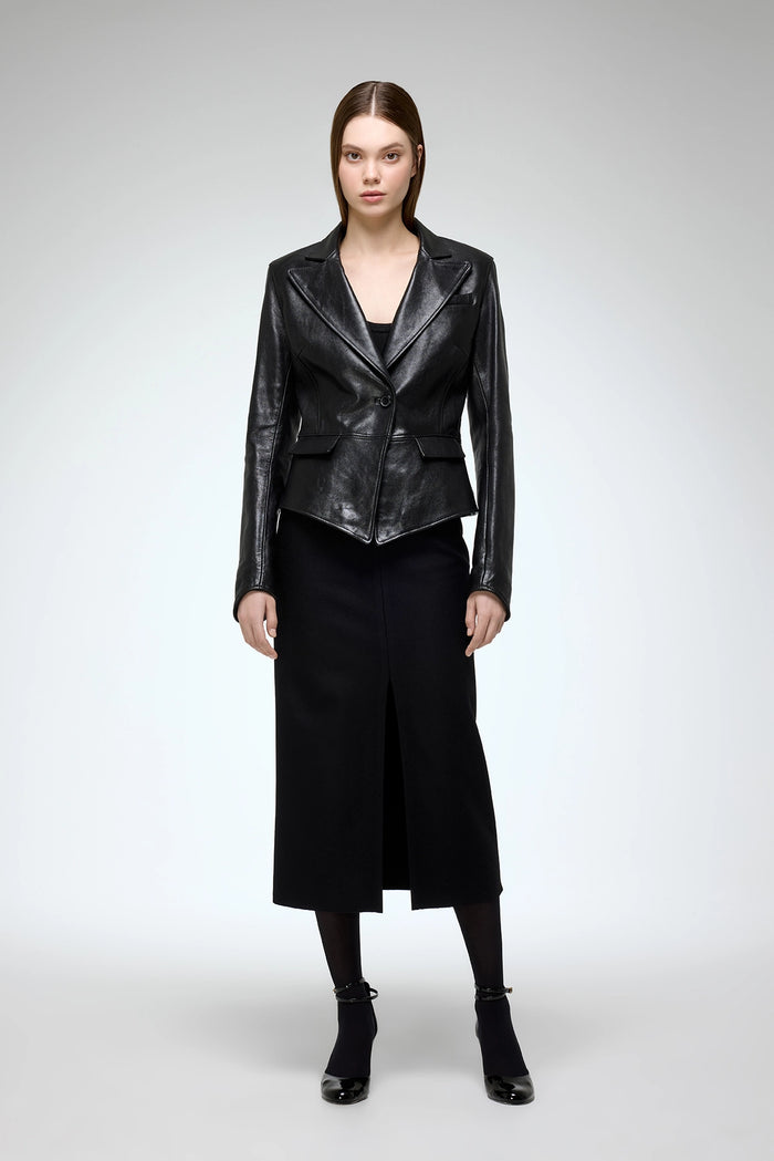 vespucci by vsp Opal - Veste en cuir Noir