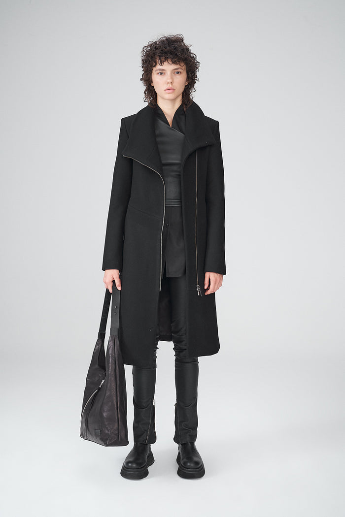 Vespucci By Vsp Pamelia - Manteau En Laine Noir