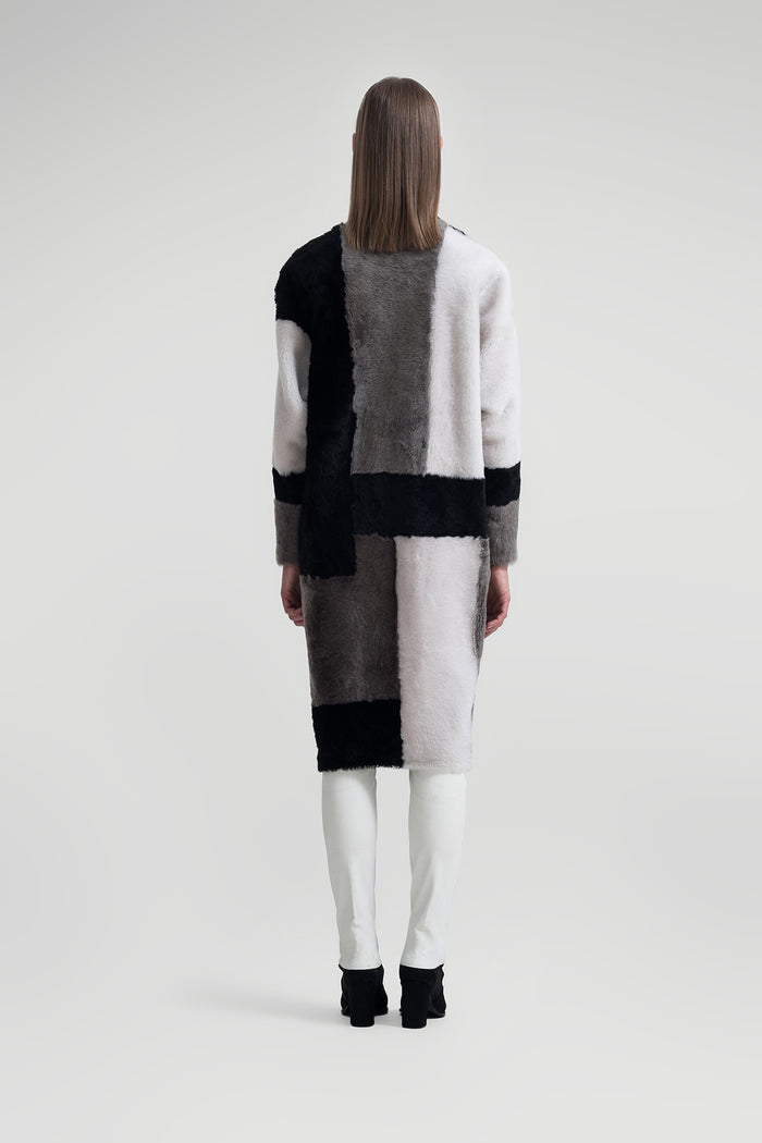 Vespucci By Vsp Paula - Manteau En Peau Lainée