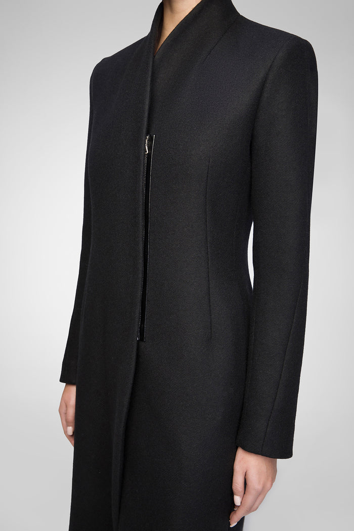 Vespucci By Vsp Rosen - Manteau En Laine Noir