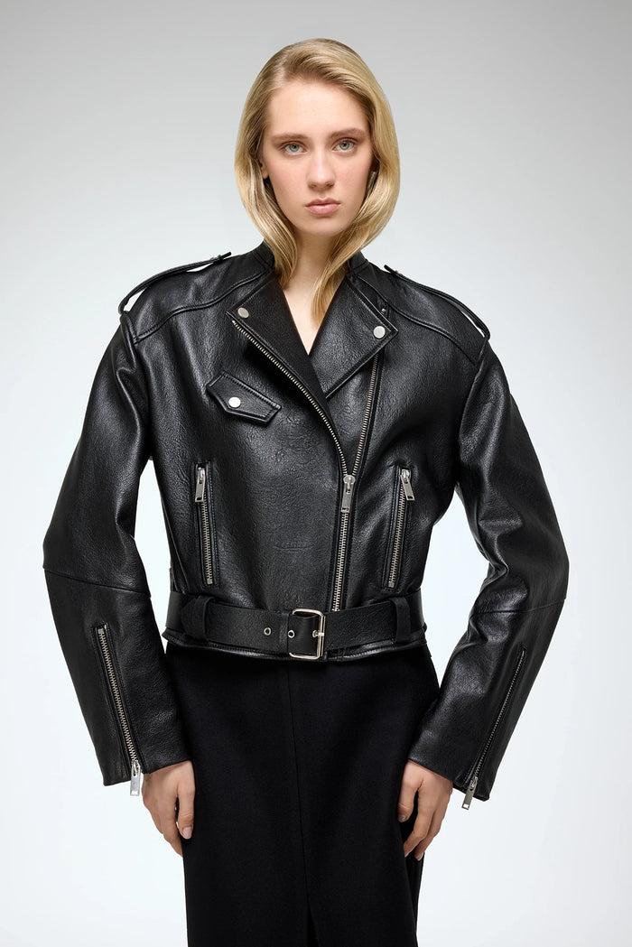 Vespucci By Vsp Ruby - Veste En Cuir Noir