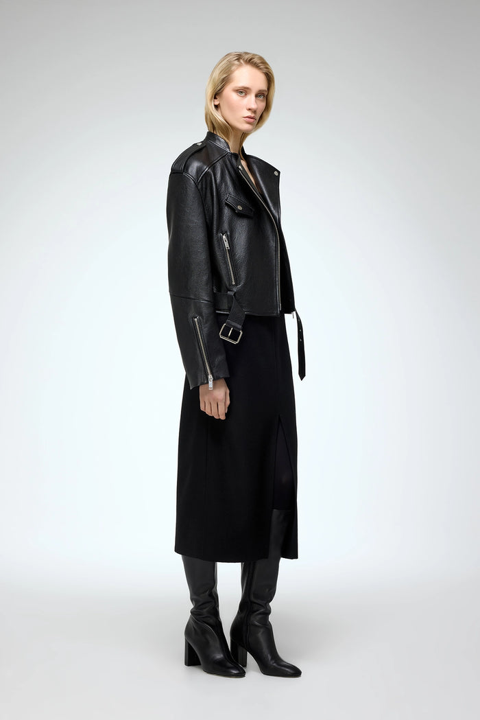 Vespucci By Vsp Ruby - Veste En Cuir Noir