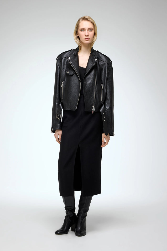 vespucci by vsp Ruby - Veste en cuir Noir