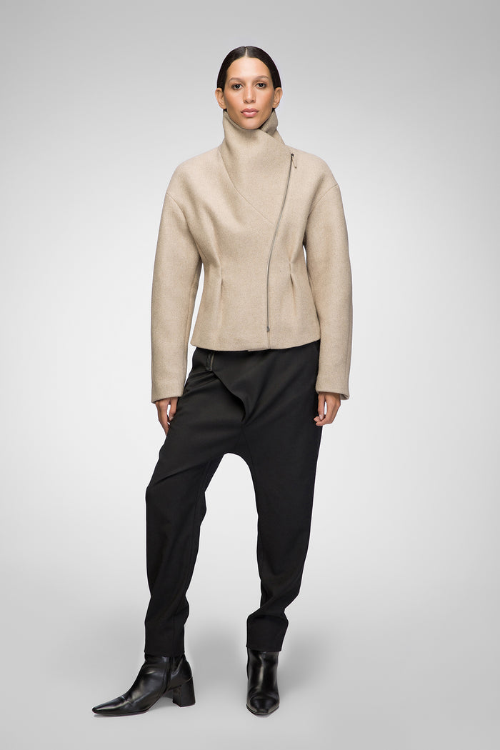 Vespucci By Vsp Sofia - Veste En Laine Latte