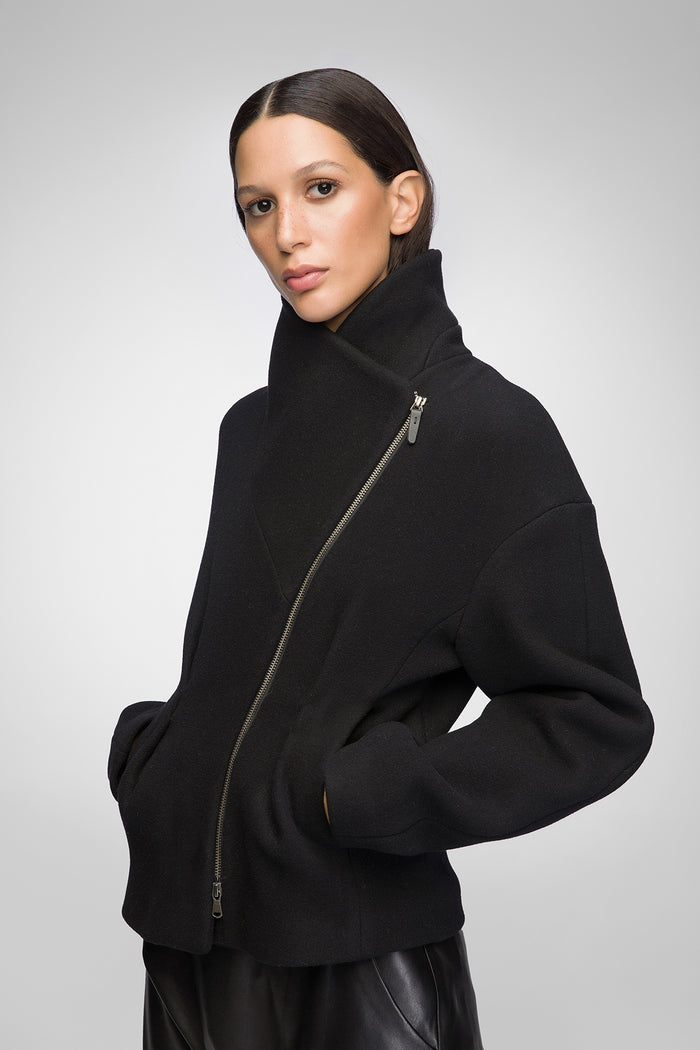 Vespucci By Vsp Sofia - Veste En Laine Noir