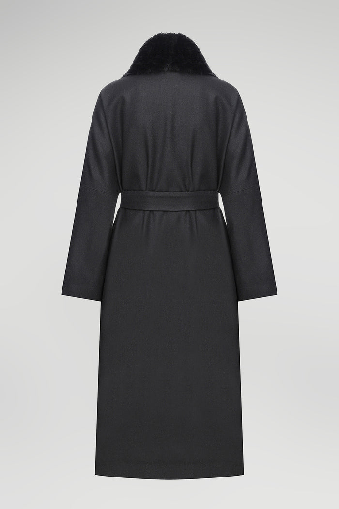 Vespucci By Vsp Sophia - Manteau En Laine Black