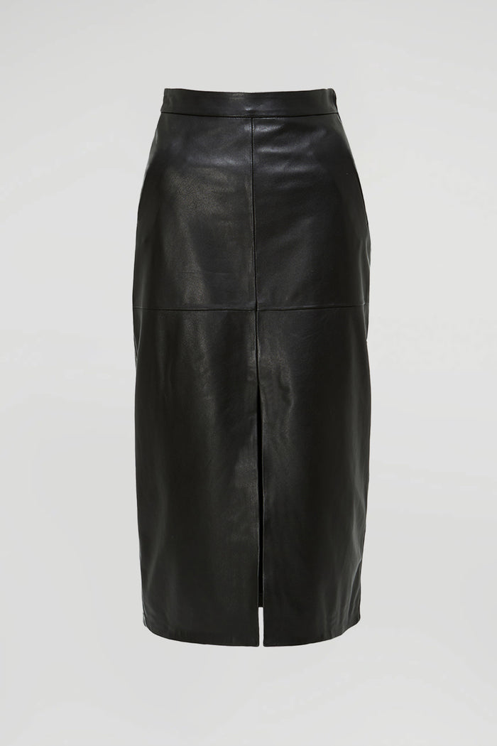 Vespucci By Vsp Ticia - Jupe En Cuir Noir