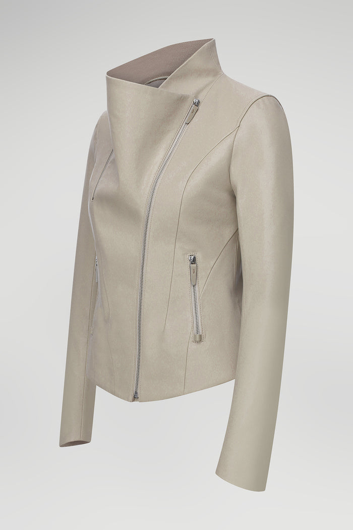 Vespucci By Vsp Veste En Cuir Crème