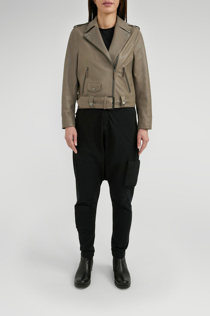 Vespucci By Vsp Veste En Cuir Gris