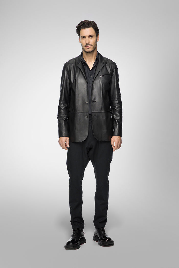 Vespucci By Vsp Veste En Cuir Noir
