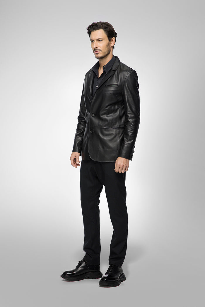 Vespucci By Vsp Veste En Cuir Noir