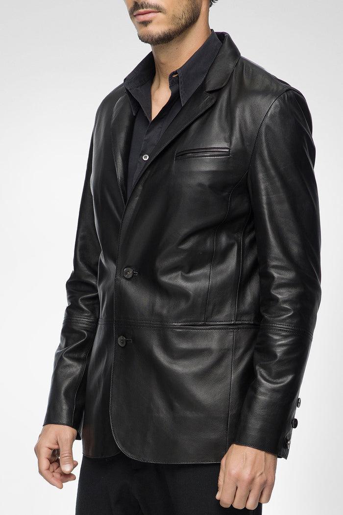 Vespucci By Vsp Veste En Cuir Noir