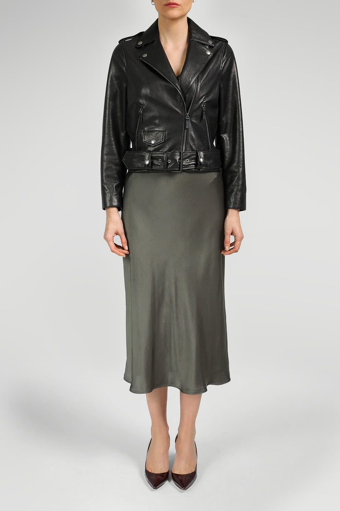 Vespucci By Vsp Veste En Cuir Noir