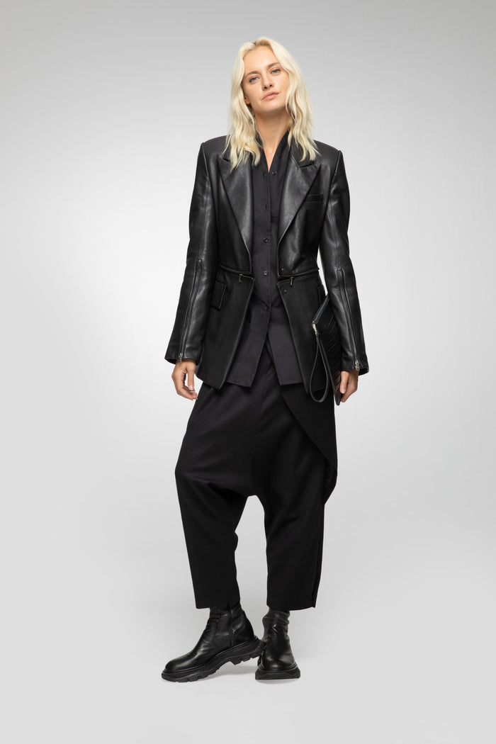 vespucci by vsp Veste en cuir Noir