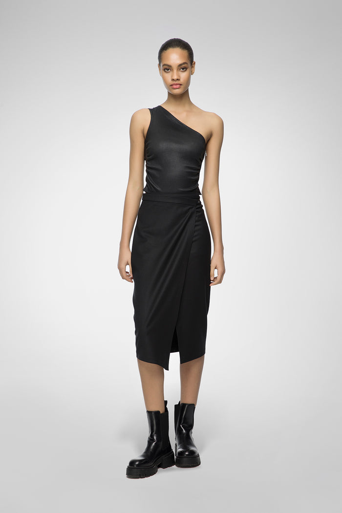 Vespucci By Vsp Yona - Jupe En Laine Noire