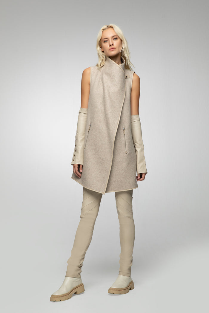 vespucci by vsp Zoe - Gilet en laine Latte