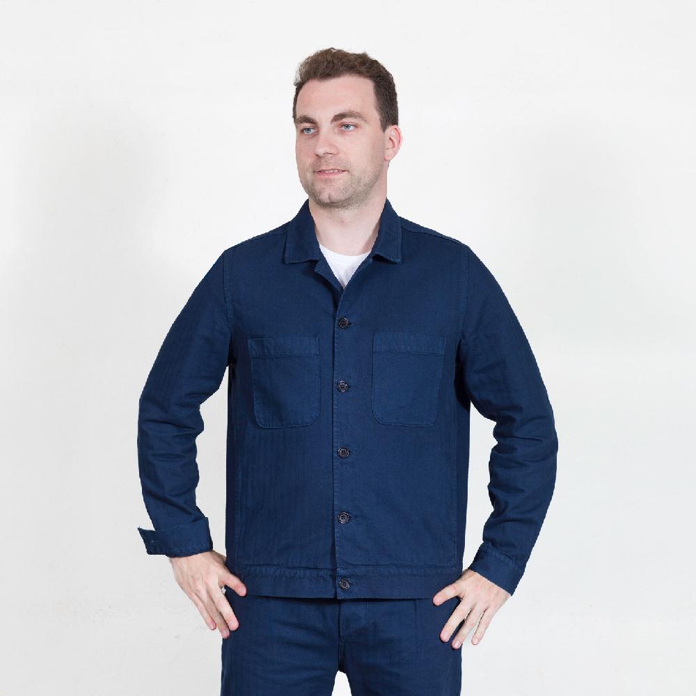 Vétra Bomber Jacket In 100% Cotton Herringbone Canvas 2R/27