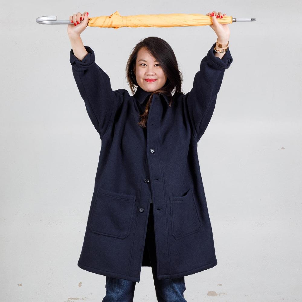 Vétra Manteau Femme Drop-shoulders En Drap De Laine Moelleux 3E/2106F