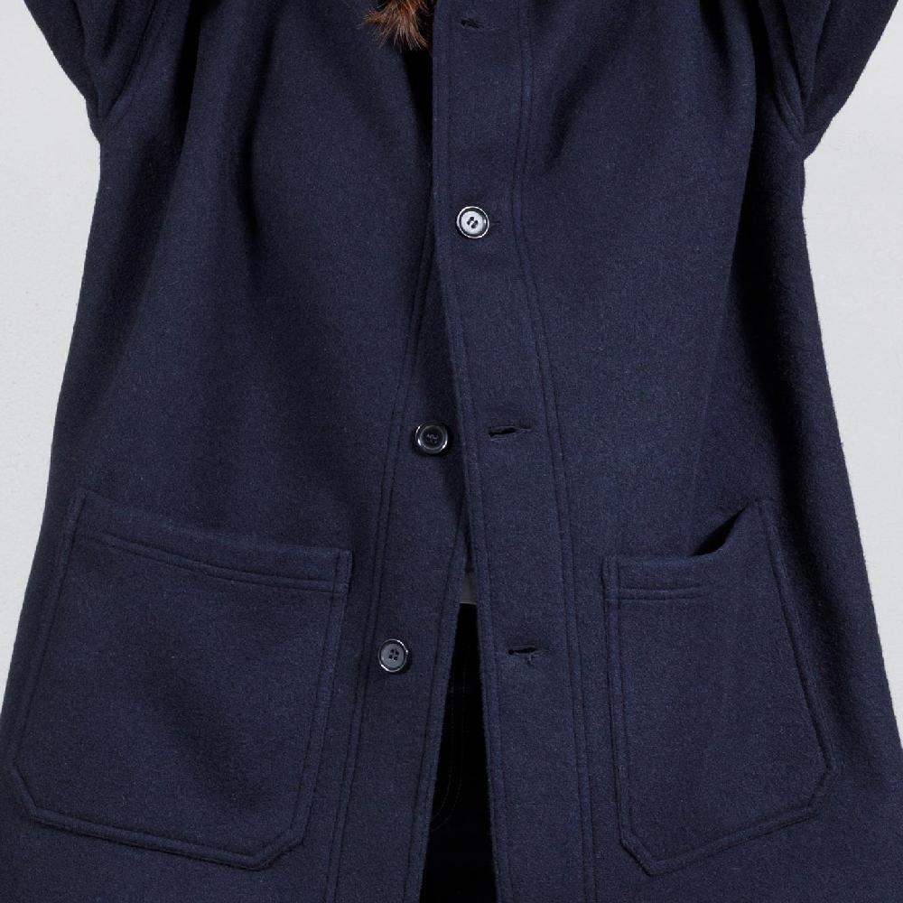 Vétra Manteau Femme Drop-shoulders En Drap De Laine Moelleux 3E/2106F